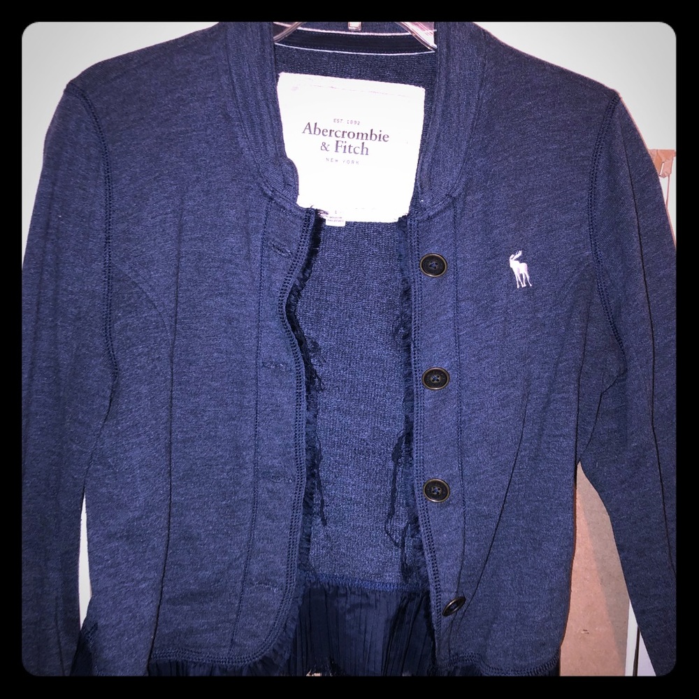 Navy Blue Abercrombie blazer Jacket